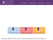 Tablet Screenshot of gemeinschaftspraxis-frauenaerzte.de